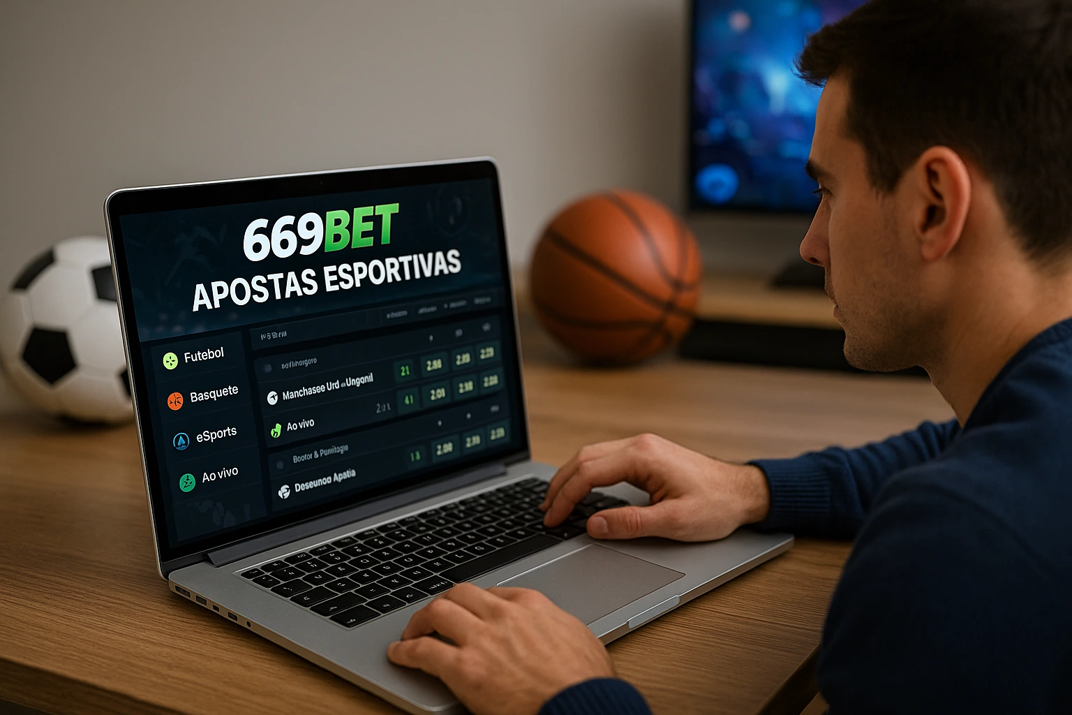 Aposte em apostas esportivas no cassino online 669BET
