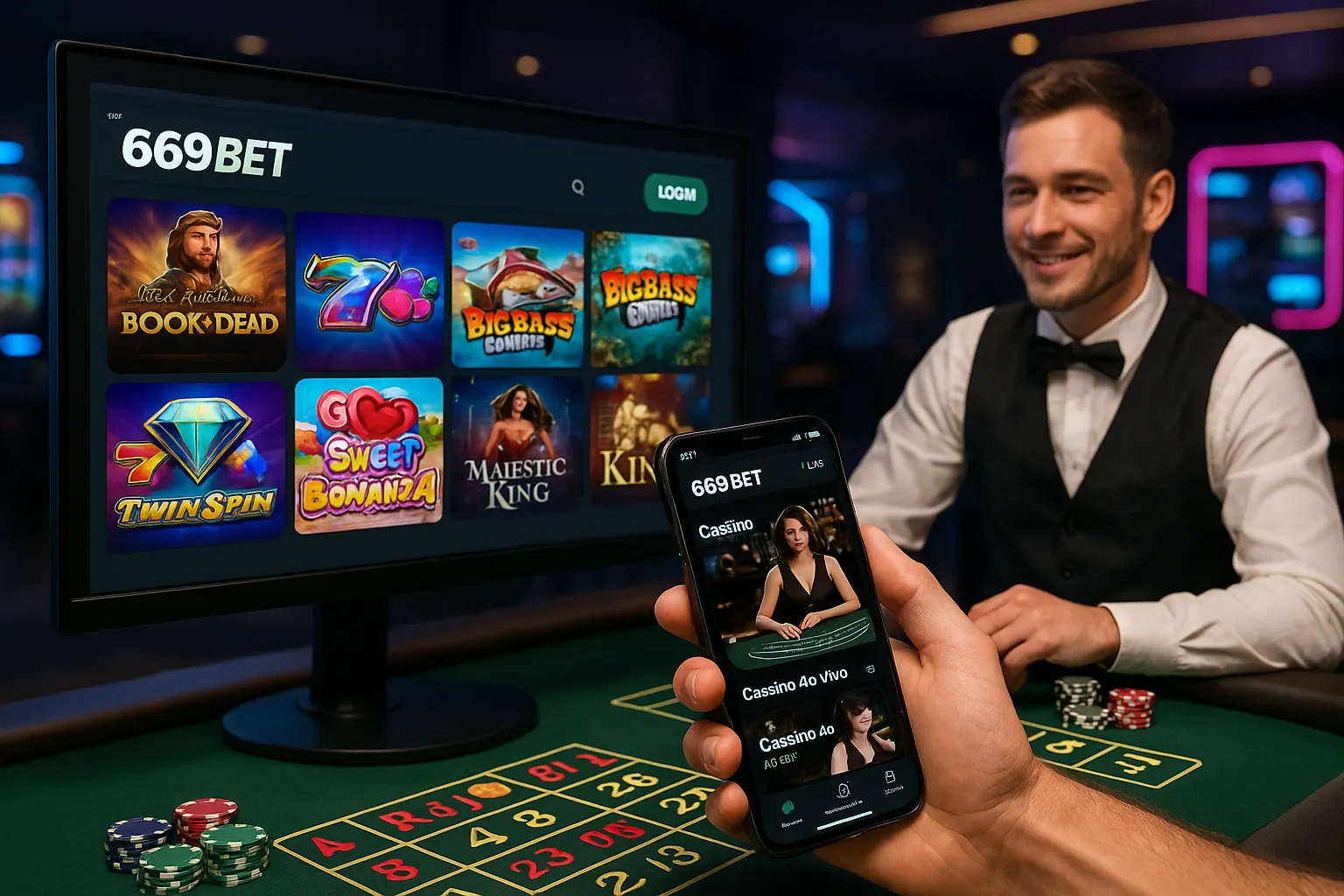 Jogos de cassino online inovadores e emocionantes na 669BET