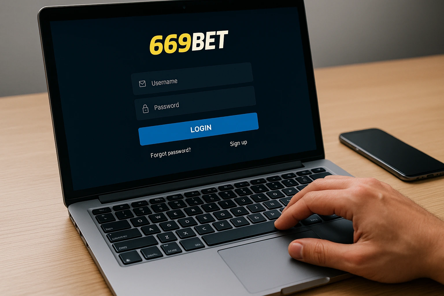 Criar uma nova Conta no plataforma 669BET